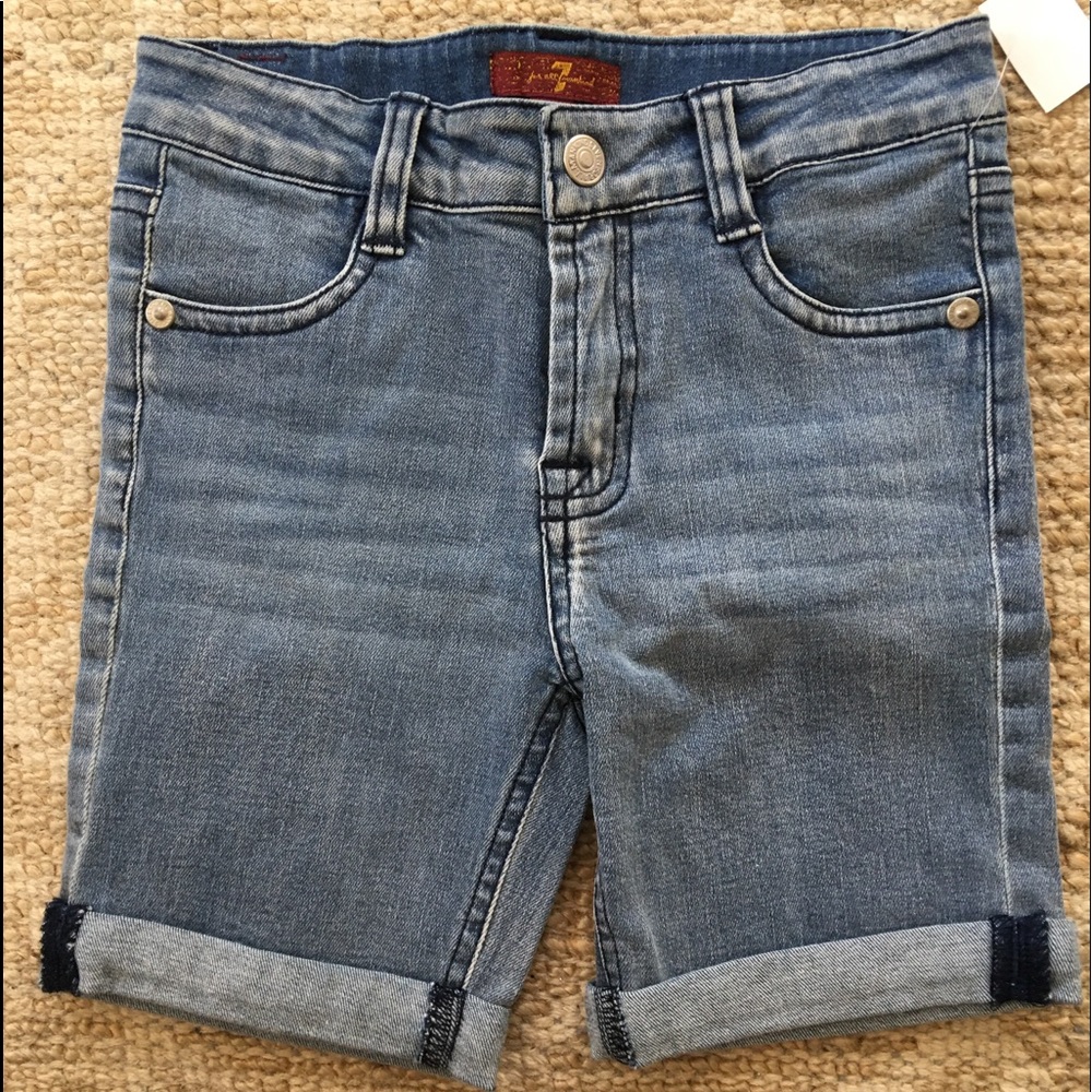 7 for all mankind jean shorts